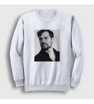 Presmono Unisex Beyaz Grayscale Henry Cavill Sweatshirt 358941tt