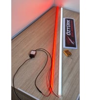 Öztürk Oto Aksesuar Cam Kenarı Yanıp Sönen LED Lamba 2’li – Uzaktan Kumandalı, 12 Modlu, SARI  Işık (12V) (Beyaz - Kırmızı)