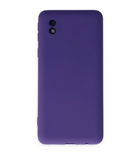 Samsung Galaxy A01 Core Kılıf Nano İçi Kadife Silikon - Mor
