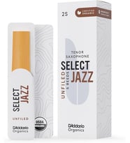 D'Addario ORRS05TSX2S Organic Select Jazz Unfiled Tenor Saksafon Kamışı No: 2 Soft (Profesyonel/Caz) - 5'li Paket Kimyasalsız Organik Tarım Sertifikalı ve Esnek Çalım