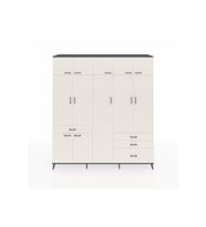 Hyperion Gardrop 11 Raflı 4 Çekmeceli 2 Askılı 220x44x243 Antrasit-Aytaşı/Aytaşı