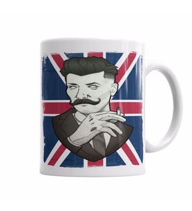 Gentleman Kupa Bardak Porselen