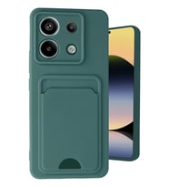 Newface Xiaomi Redmi Note 13 Pro 5G Kılıf Kelvin Kartvizitli Silikon - Koyu Yeşil
