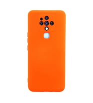 Tecno Camon 16 Kılıf Nano içi Kadife Silikon - Turuncu