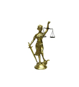 Adalet Kadını Biblo Terazili Dekoratif Hediyelik