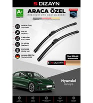 S-Dizayn Hyundai Ioniq 6 Ön Cam Silecek Seti 2022 Üzeri Premium Araca Özel 65-45 Cm A+ Kalite