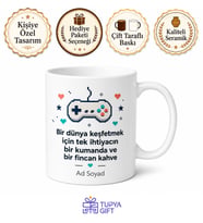 Konsol Severlere Özel Tasarım Baskılı Kupa Bardak Gamer Hediye