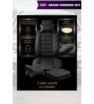 jeep grand cherokee 2011 Koltuk ve Kılıf uyumlu Lüks Yastık Siyah Minder 2 Minder 2 Yastık