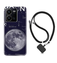 Vivo Y35 Kılıf Resimli Boyun Askılı İpli Desenli Silikon Moon info 1424