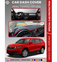 SKODA KODIAQ (2017-2022) Torpido Örtüsü Ön Göğüs Halı Torpido Koruma Birebir Uyum Kaymaz UV Koruma