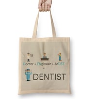 Doctor Engineer Artist Dentist 019 Bez Çanta Uzun Saplı