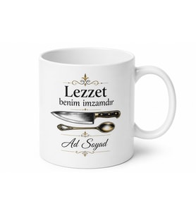 Aşçıbaşı Sous Chef Mutfak Şefi Bıçak Becerisi Tadım Kaşığı Kupa Bardak Hediye