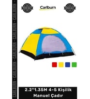 #Çadır Kamp Dağ Su Geçirmez Rüzgara Dayanıklı Outdoor Aile Tipi 2.2*1.35M 4-5 Kişilik Manuel Çadır