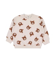 Civil Baby Ayı Baskı 6-18 Ay Sweatshirt - Bej (Taş)