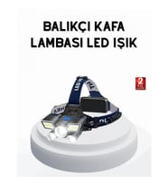 Mey İthalat® Profesyonel Şarjlı LED Far – IPX5 Suya Dayanıklı, 4 Işık Modu, Hareket Sensörlü