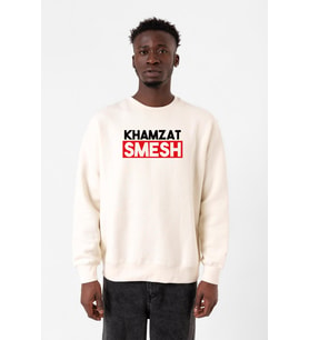Khamzat Chimaev Smesh Ekru Erkek 2ip Sweatshirt