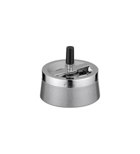Şık Metal Hazneli Küllük, Gri, 11cm, Dayanıklı ve Modern Tasarım