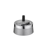 Şık Metal Hazneli Küllük, Gri, 11cm, Dayanıklı ve Modern Tasarım