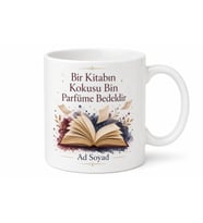 Kitap Koleksiyoncusuna İlk Baskı Kokusunu Seven Okur Kupası Hediye Bardak