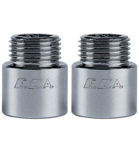 2 Adet ECA 1/2 2cm Uzatma Krom (Musluk Uzatma) 102134015 Pirinç  E.C.A