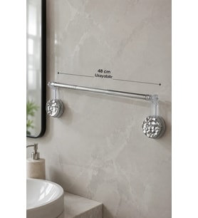 Şeffaf Ayarlanabilir Banyo Havluluk