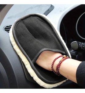 Mikrofiber Yün Araba Yıkama Eldiveni - Çizmez ve Yüksek Emici