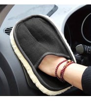 Mikrofiber Yün Araba Yıkama Eldiveni - Çizmez ve Yüksek Emici
