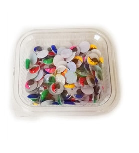 Oynar Göz 15mm Renkli Oynayan Göz 100 Adetli Paket