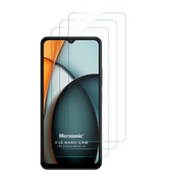Microsonic Xiaomi Redmi A3 Screen Protector Nano Glass Cam Ekran Koruyucu (3`lü Paket) (Şeffaf)
