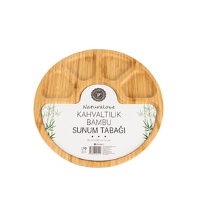 Bambu Sunum Tabağı - 5 Bölmeli