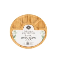 Bambu Sunum Tabağı - 5 Bölmeli