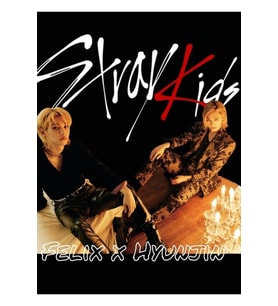 Straykıds Kpop Boyband Hyunjin X Felix Tablo Ahşap Poster Dekoratif Kod495