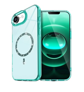 iPhone 16E Live Diamond Magsafe Kapak - Yeşil