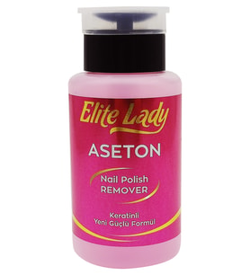 Elit Lady 200 Ml Aseton Keratinli Ekstra Güçlü Oje Çıkarıcı Tırnak Uzamasına Yardımcı Besleyici Aseton