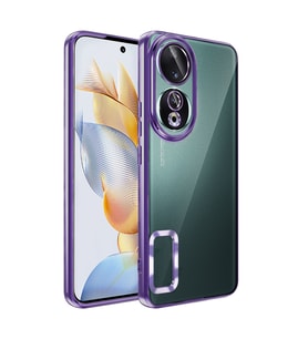 Lexroo Honor 90 Kılıf Kamera Korumalı Logo Gösteren Omega Kılıf - Derin Mor