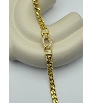 22K Altın Kaplama Taşlı Halka Detay Bileklik - 25-22k89 (Gold)