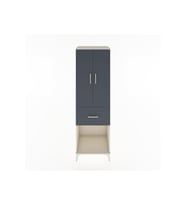 Hyperion Dolap Tek Raflı Tek Çekmeceli Tek Askılı 60x44x195 Aytaşı-Antrasit