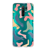Xiaomi Redmi 9 Uyumlu Kapak Abstract Tasarımlı Şeffaf Silikon Kılıf