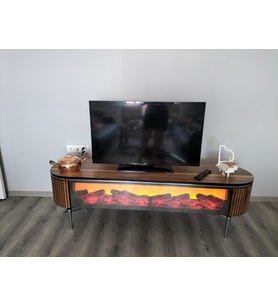 DESİNG TV SEHPA CEVİZ+GÜMÜŞ  170 CM