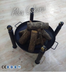 OZYSTOVE ATEŞ ÇUKURU Bahçe Şömine 80 cm