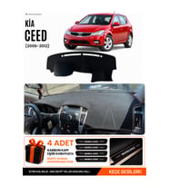 e-biz KİA CEED (2006-2012) Uyumlu Torpido Koruma, Torpido Örtüsü, Torpido Kılıfı - Siyah - KI003