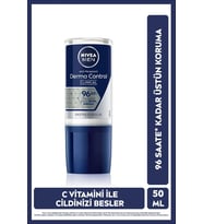 NIVEA MEN Derma Control Clinical Erkek Roll-on Deodorant 50 ml,96 Saat Anti-perspirant Koruma