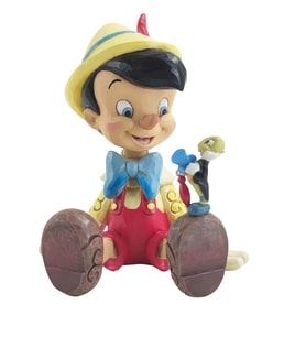Pinocchio And Jiminy Sitting Lisanslı Figür Biblo