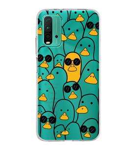 Xiaomi Poco M3 Uyumlu Kapak Duck Tasarımlı Şeffaf Silikon Kılıf