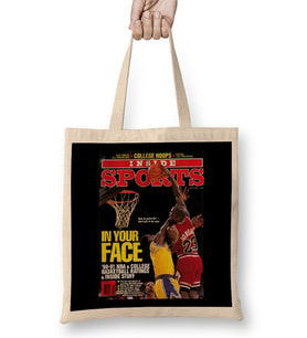 Air Jordan İn Your Face Bez Çanta Uzun Saplı