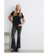 LCW Jeans Siyah Flare Kadın Jean Pantolon
