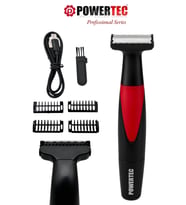 Powertec TR-655 Vücut Tıraş Makinesi (Body Groom) Çift Bıçak - Sıfıra Yakın Kesim