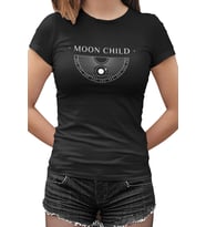Moon Child I Siyah Kadın Tshirt