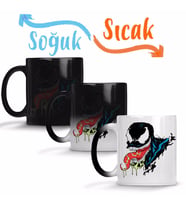 Venom Logo Sihirli Kupa Bardak Porselen
