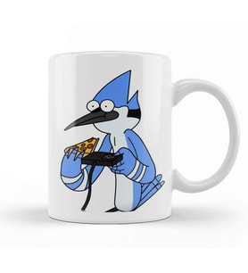 Mordecai The Video Gamer Kupa Bardak Porselen